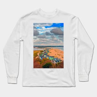 Hengistbury Head Beach Huts Bournemouth Dorset UK Long Sleeve T-Shirt